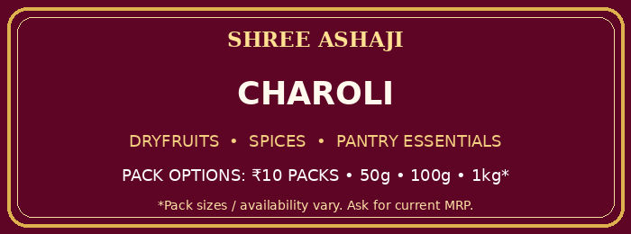 Shree Ashaji Charoli label