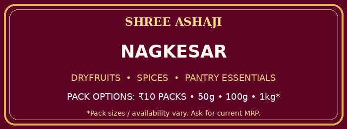 Shree Ashaji Nagkesar label